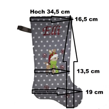 Abmessungen Nikolausstiefel XXL