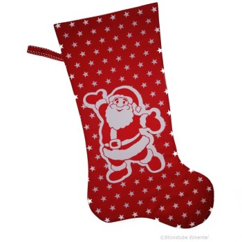 Nikolausstiefel Weihnachtsmann  rot