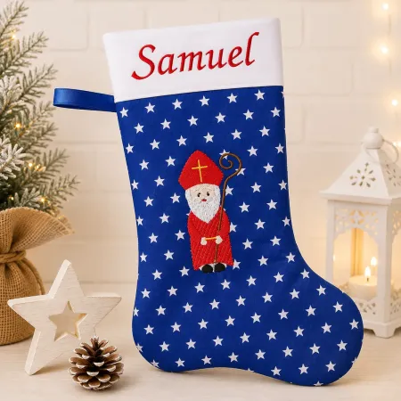 Nikolausstiefel Bischof XXL mit Name