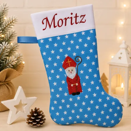Preview: Nikolausstiefel Bischof XXL mit Name