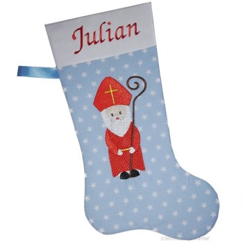 Bischof Weihnachtstrumpf mit Namen