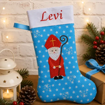 Preview: Nikolausstiefel Bischof XXL mit Name