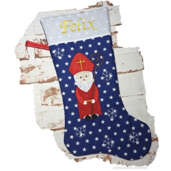 Bischof Nikolausstiefel für Kinder mit Namen