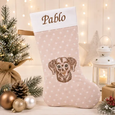Personalisierte Hund Nikolausstiefel
