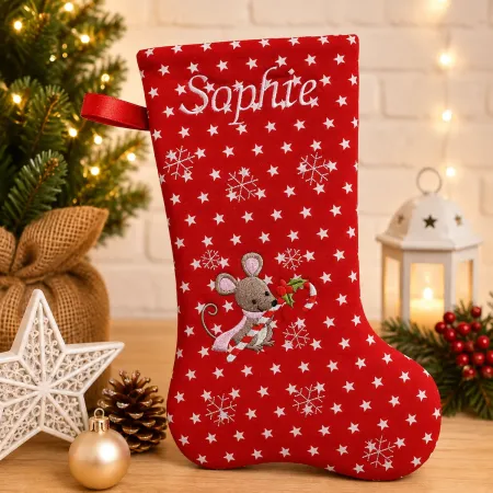 Nikolausstiefel XXL mit Name Maus