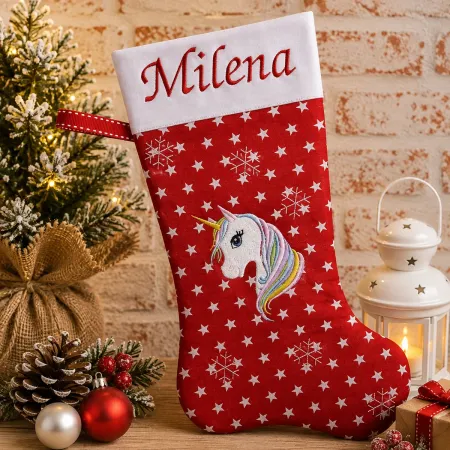 Nikolausstiefel Einhorn mit Namen