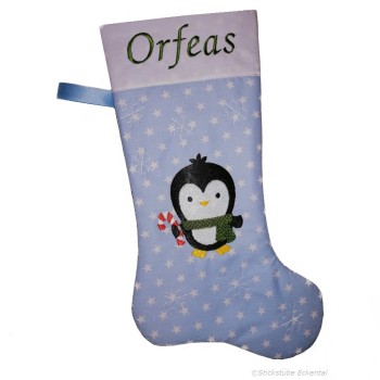 Pinguin Nikolausstiefel mit Namen