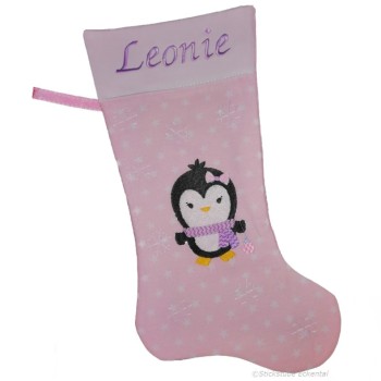 Personalisierte Nikolausstiefel XXL rosa