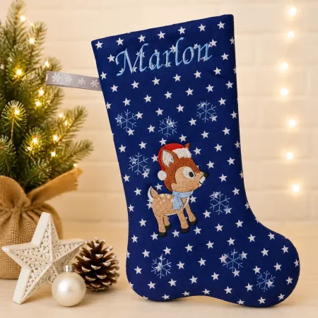 Nikolausstiefel Rentier mit Name