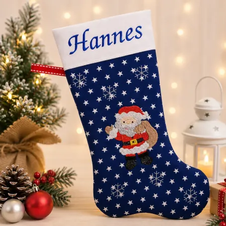 Weihnachtstiefel Weihnachtsmann mit Namen
