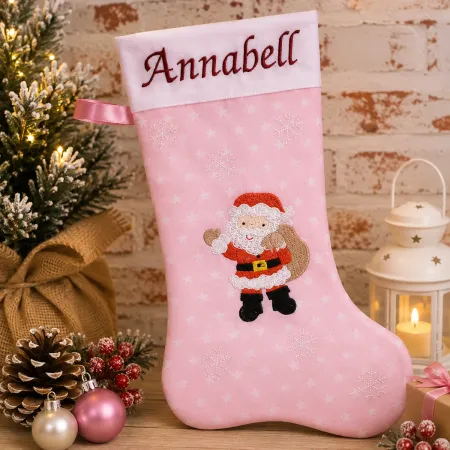 Nikolausstiefel Weihnachtsmann XXL mit Namen