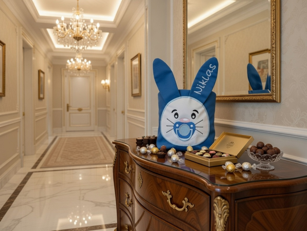 Hase Stoffkorb mit Namen