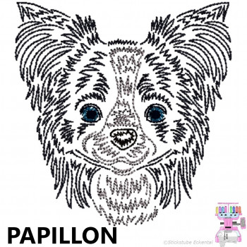 Impfausweishülle mit Papillon