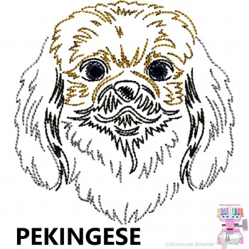 Impfausweishülle mit Pekingese