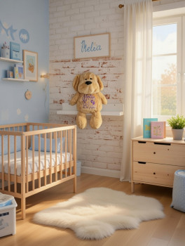 Preview: Lieferumfang: Stofftier ohne Dekoration. Bild: 