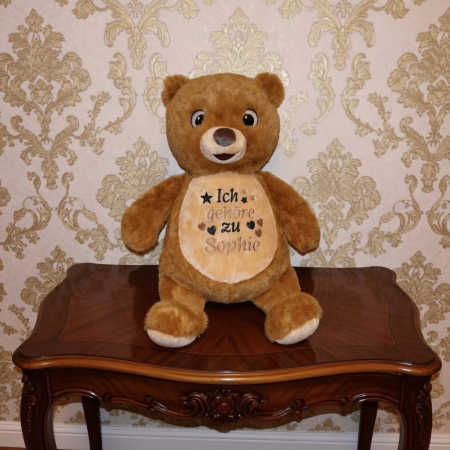Bär Stofftier bestickt mit Namen