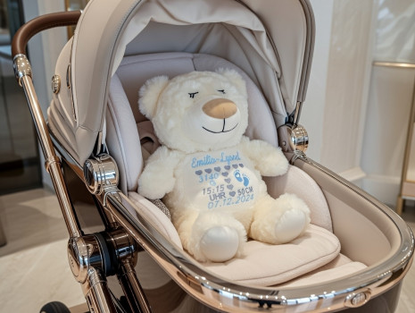 Preview: Lieferumfang: Stofftier ohne Dekoration. Bild: 