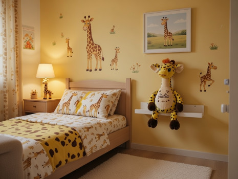 Lieferumfang: Stofftier ohne Dekoration. Bild: "KI-generierter Inhalt."