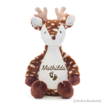 Preview: Plüschtier Hirsch mit Namen