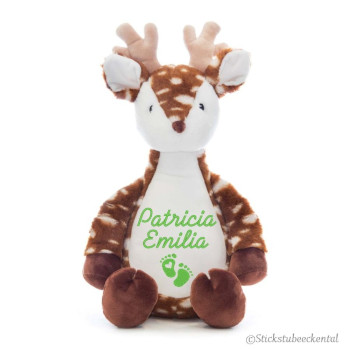 Hirsch Plüschtier mit Namen