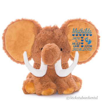 Mammut Plüschtier mit Namen