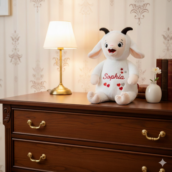 Preview: Lieferumfang: Stofftier ohne Dekoration. Bild: 