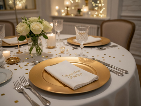 Stoffservietten zur Hochzeit
