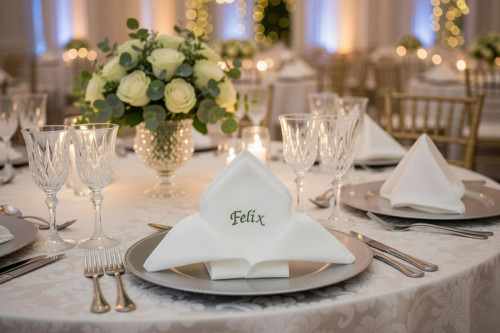 Preview: Stoffservietten Hochzeit Geburtstag
