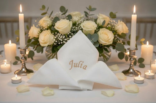 Preview: Stoffservietten Hochzeit Geburtstag