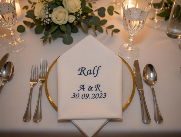 Preview: Stoffservietten Hochzeit Geburtstag