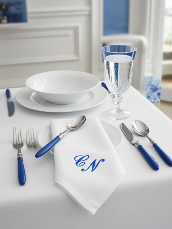 Preview: Stoffservietten Monogramm für Geburtstag