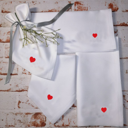 Preview: Stoffservietten mit Herz