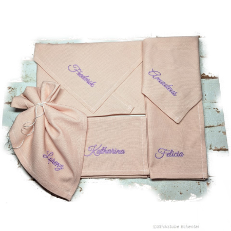 Preview: Stoffservietten mit Namen
