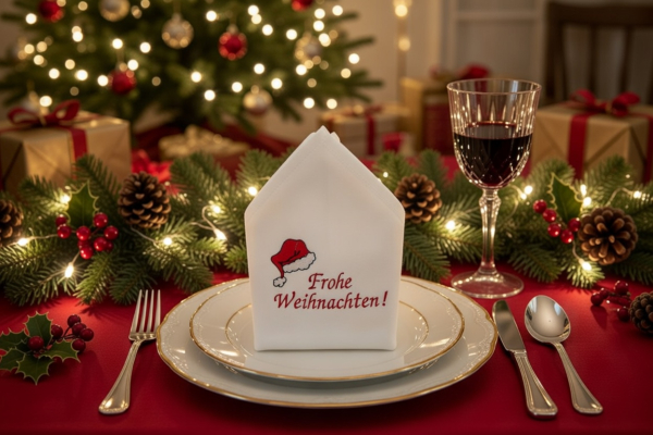 Frohe Weihnachten Stoffservietten