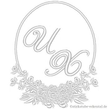 Stoffservietten Monogrammmuster U X