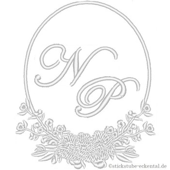 Stoffservietten Monogrammmuster N P