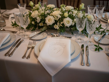 Preview: Lieferumfang: Stoffservietten ohne Dekoration. Bild: 