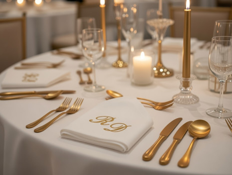 Preview: Stoffservietten mit Monogramm Position Nr. 4