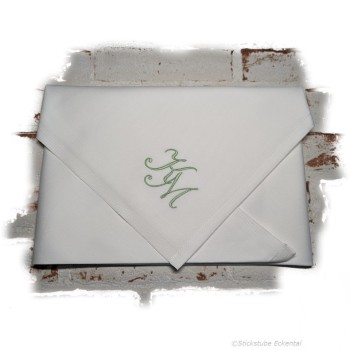 Stoffservietten Monogramm für Hochzeit