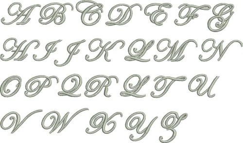 Muster von Schriftart