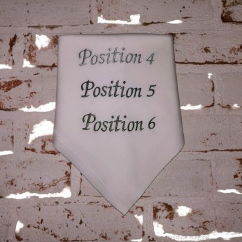 Stoffservietten Position 4 - 5 - 6