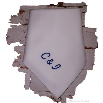 Stoffservietten mit Initialen