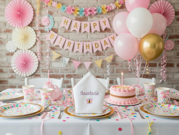 Preview: Stoffservietten Schmetterling