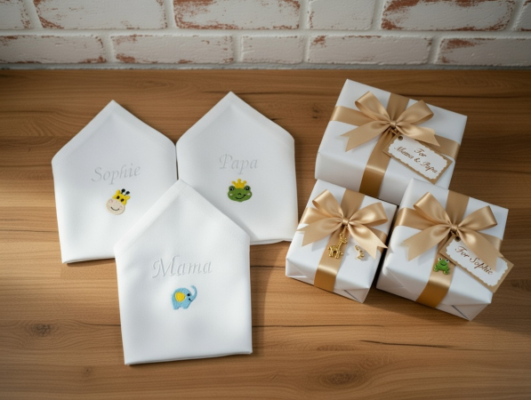 Kinder Stoffservietten mit Namen