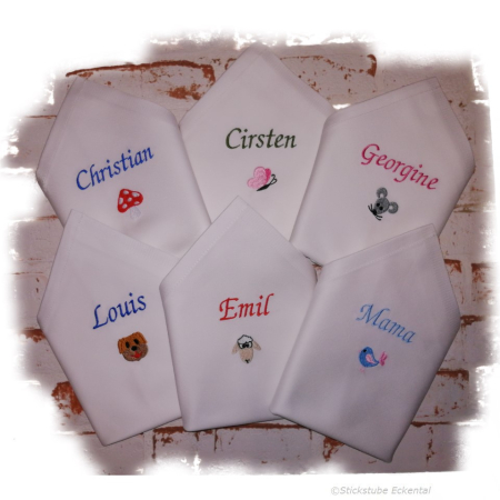 Stoffservietten mit Tier Motiv