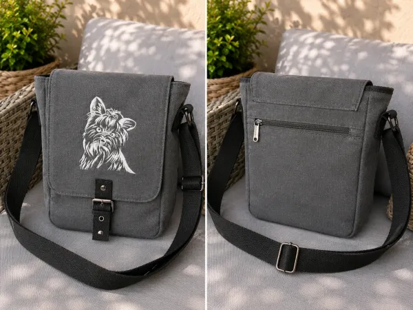 Tasche mit Yorkshire bestickt