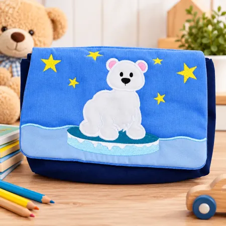 Windeltasche mit Bärenmotiv und Klettverschluss