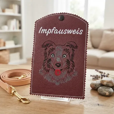 Impfausweishülle Hund BORDER COLLIE