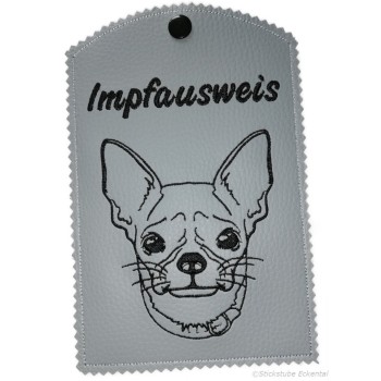 Impfpasshülle Chihuahua mit Namen