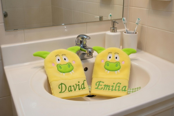 Waschhandschuh Drache